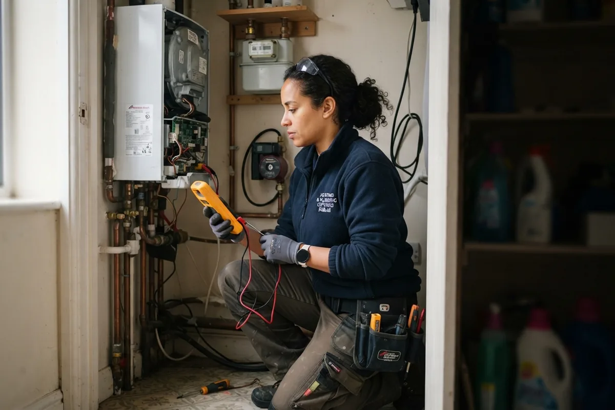 Murphy and Sons Heating — Dublin heating engineer at work
