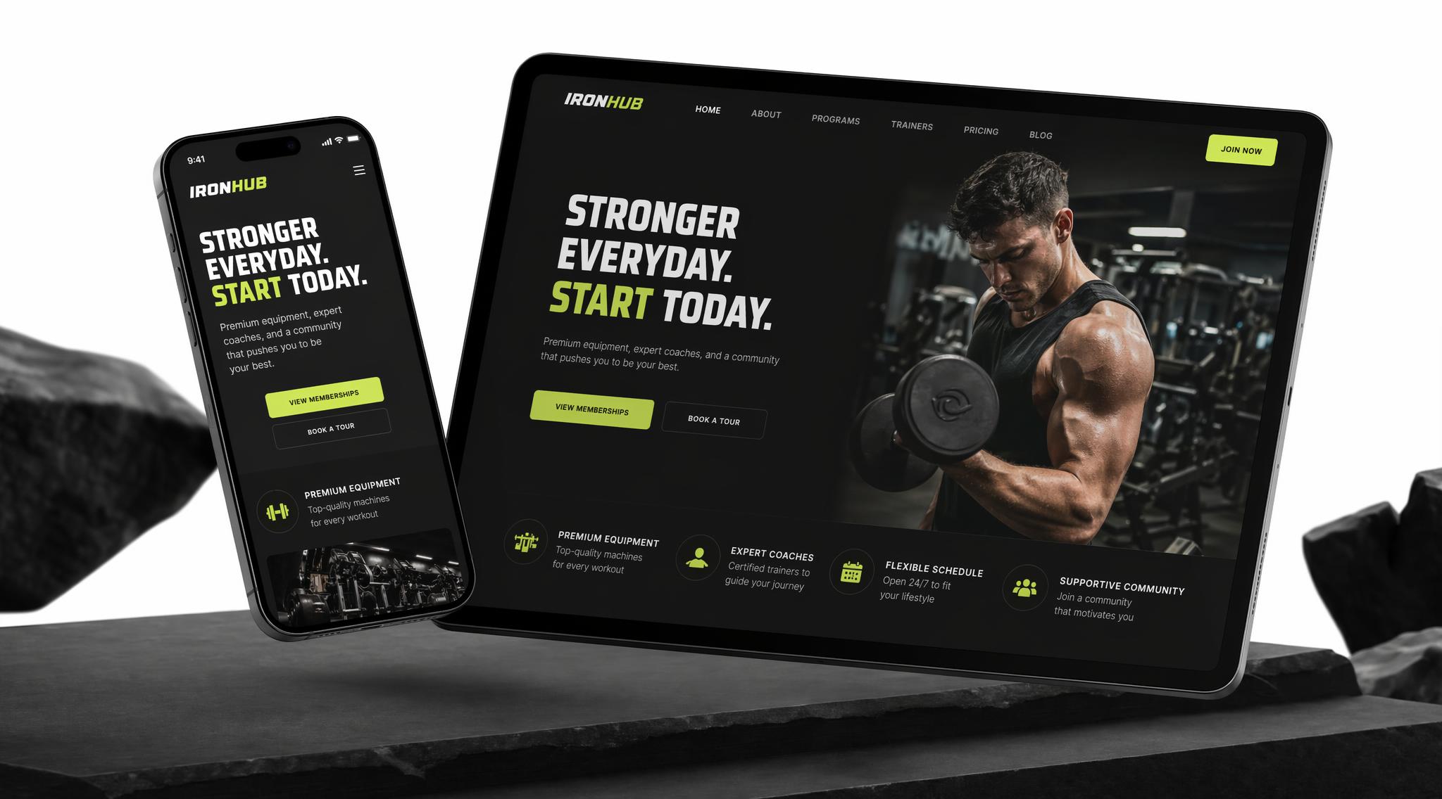 Gym website design Dublin