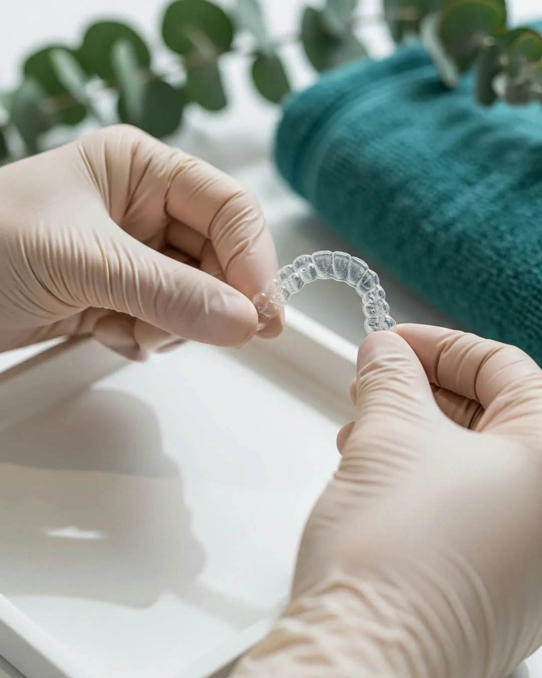 Demonstration clear aligner and clinical instruments